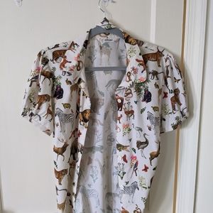 EShakti animal print blouse